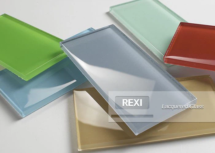 Red Blue Green White Black Lacquered Glass